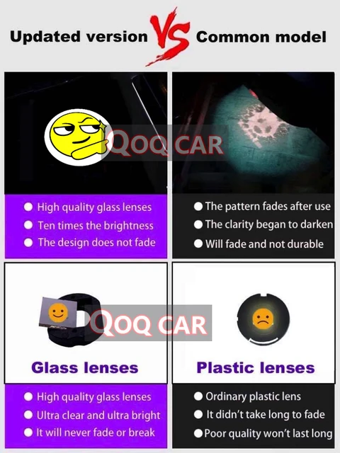 For BYD ATTO3 YUAN PLUS HAN EV PRO DM i LED Car Door Laser Projector Ghost Welcome Atmosphere Lamps Auto Accessories Glass Lens 5