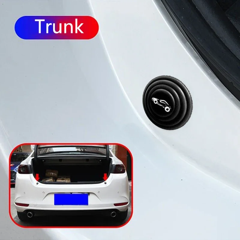Car Door Silicone Anti Shock Pad Universal Trunk Sound Insulation Thickening Cushion Stickers Anti Scratch Gaskets 10/20pcs car door pads