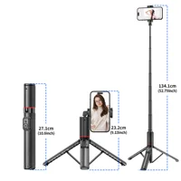 C21 Selfie Stick Tripod 52.8inch Wireless Bluetooth Aluminum Alloy Bracket for Smartphones iPhone Android Cellphones - Image 6