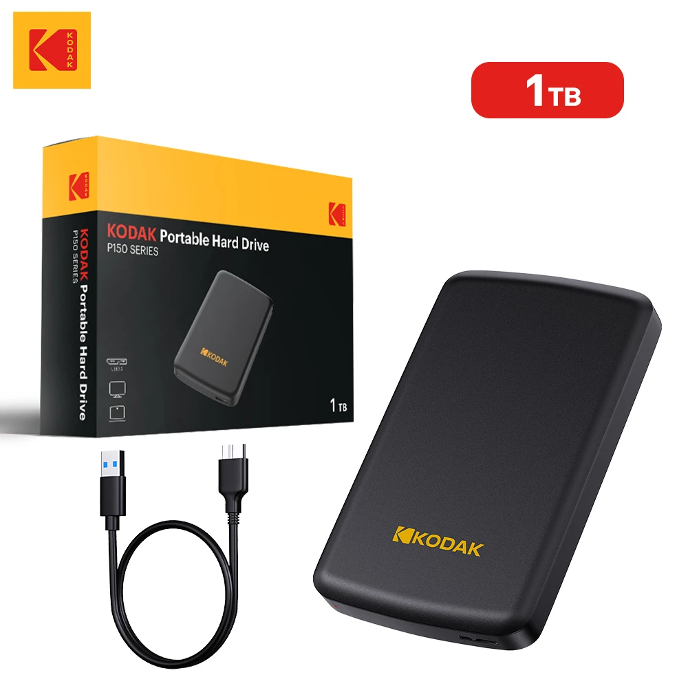 KODAK HDD 2.5 Inch Portable External Hard Drive 500GB 1TB USB 3.0