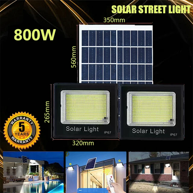 Solar Led Light Outdoor Panel Waterproof Street Lamp IP66 LED Remote Control Floodlight Is Suitable For Swimming Pool Courtyard solar powered fairy lights Solar Lamps