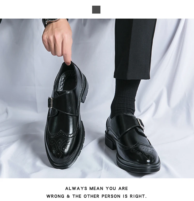 أحذية رسمية أنيقة للرجال، أحذية جلدية عصرية للأعمال والمناسبات الاجتماعية، أحذية جلدية رجالية عالية الجودة