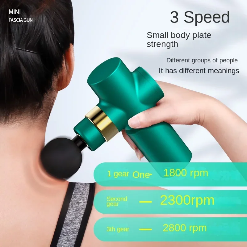 

New Silent Mini Fascia Gun Portable Electric Massager Muscle Relaxation Massage Gun