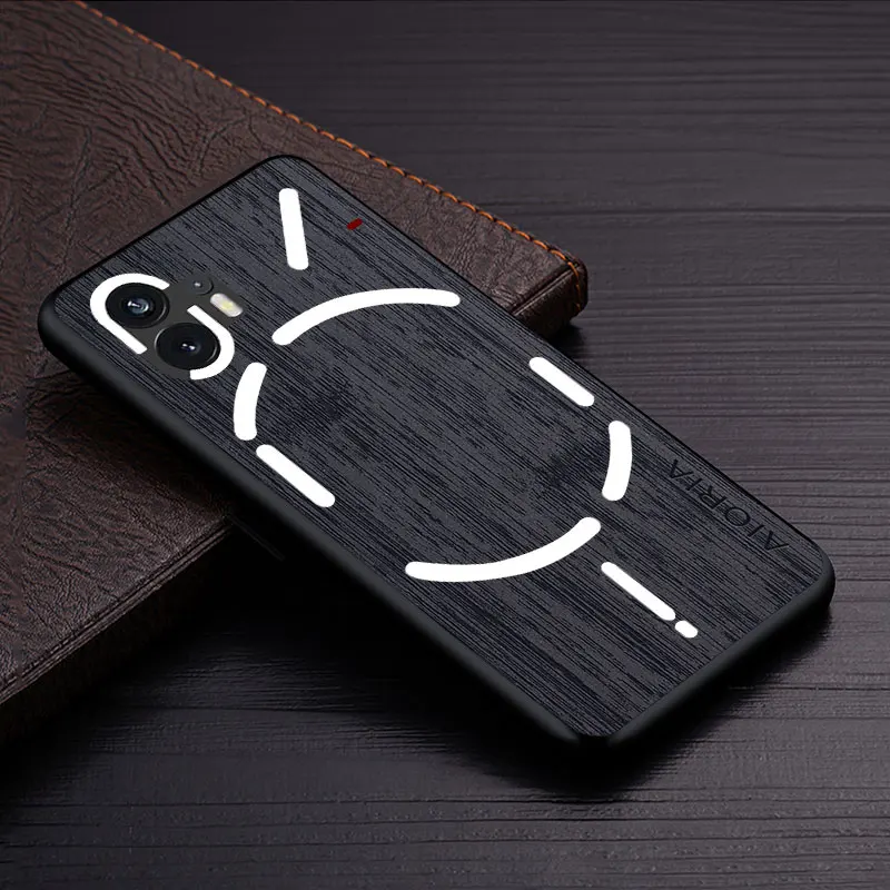 غطاء هاتف جلدي بنمط خشب الخيزران ، حقيبة لكل شيء ،...