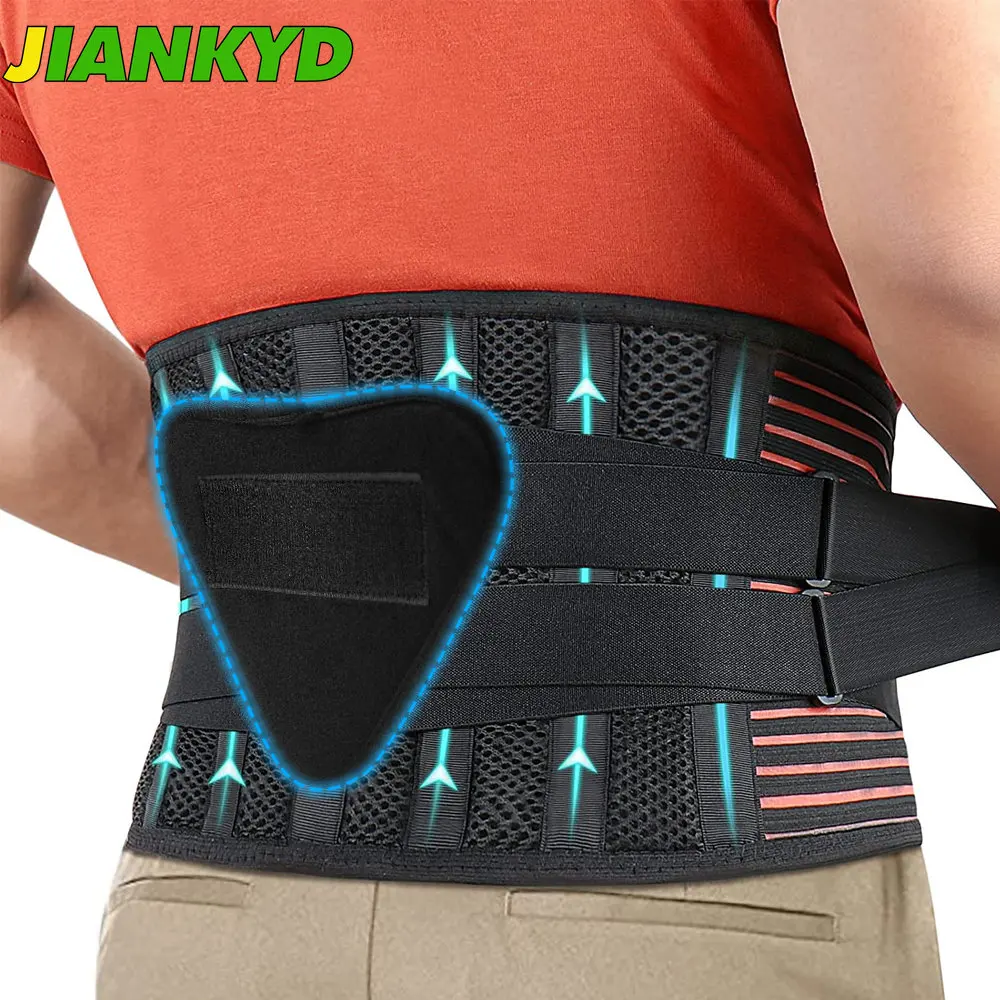 

Back Braces for Lower Back Pain Relief with 6 Stays, Breathable Back Support Belt for Men/Women for Work Lumbar Support Belt