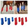 4x Horse Boots Leg Protection Tendon Protector Multifunction Reusable Portable Guard Leg Wraps for Jumping Riding Training 3