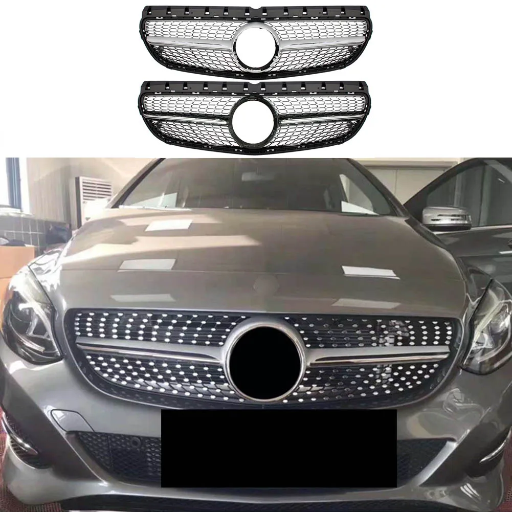 

Накладка на решетку радиатора переднего бампера для Mercedes-Benz W246 B-Class 2015-2019 Diamond
