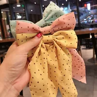 25 Style Korean Dots Floral Big Bow Hair Clip 1