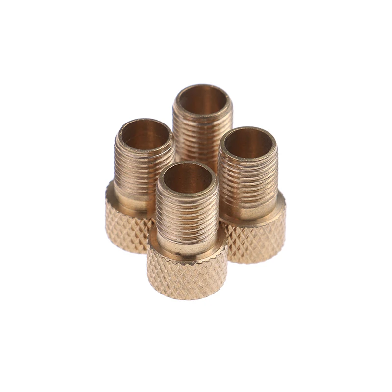 Bicycle Pump Tire Valve Adapter Convert Tire Presta To Schrader Copper Bike Air Valve Adaptor 1-4pcs