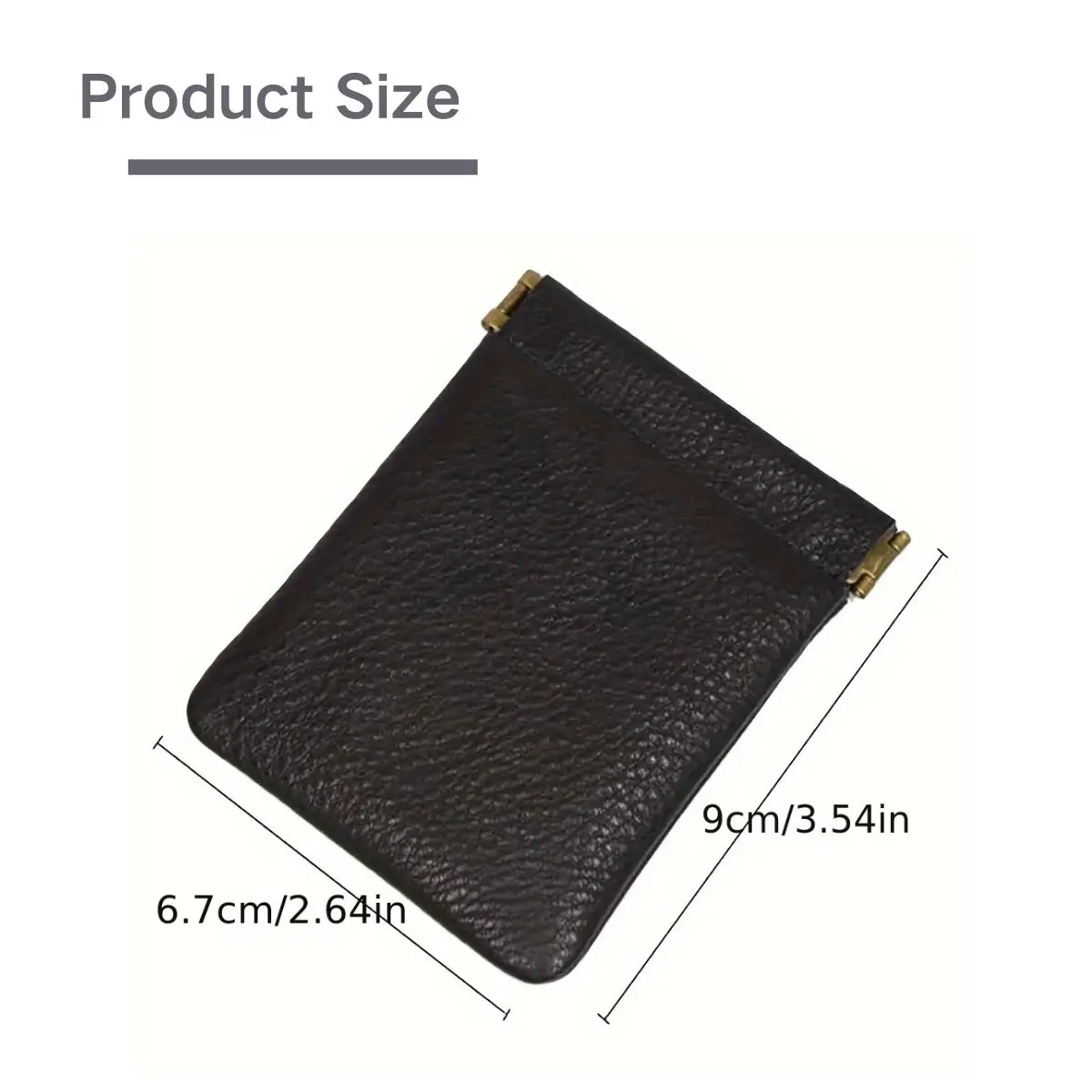 Compact PU Leather Coin & Keychain Wallet – Versatile Earbud and Cable Organizer Pouch