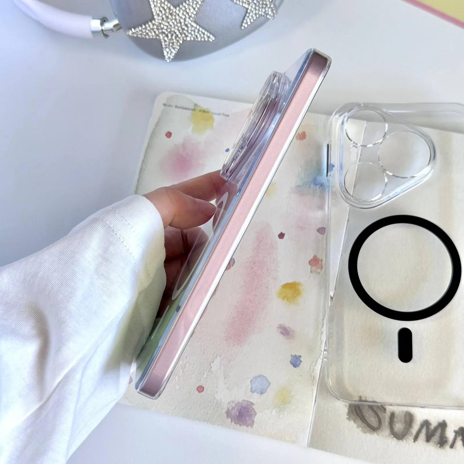 Ultra Clear Magnetic Slim Hard Case – Transparent PC Bumper Cover