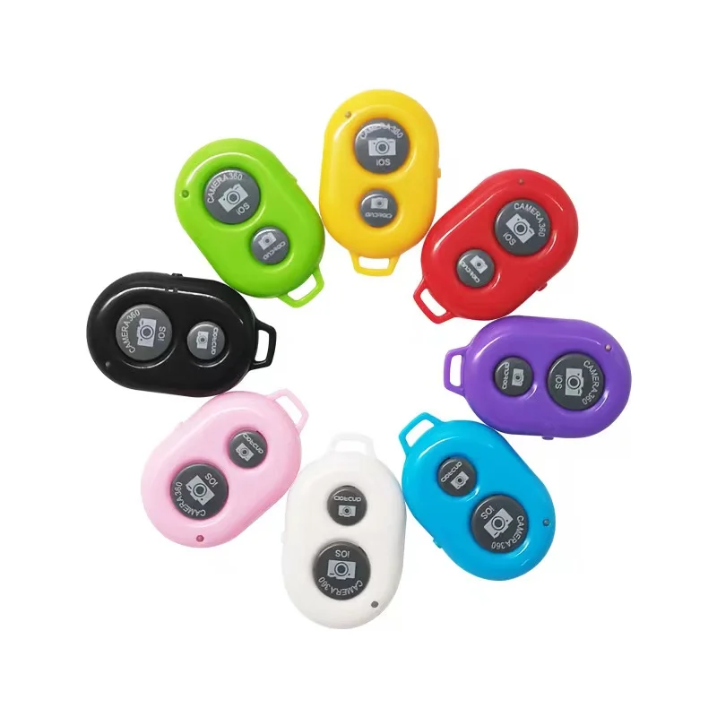Télécommande Bluetooth Selfie 2 Pièces - Portée 10m, Compatible IPhone/iPad/Android, Idéale Pour Photos Et Vlogs, Dragonne Incluse