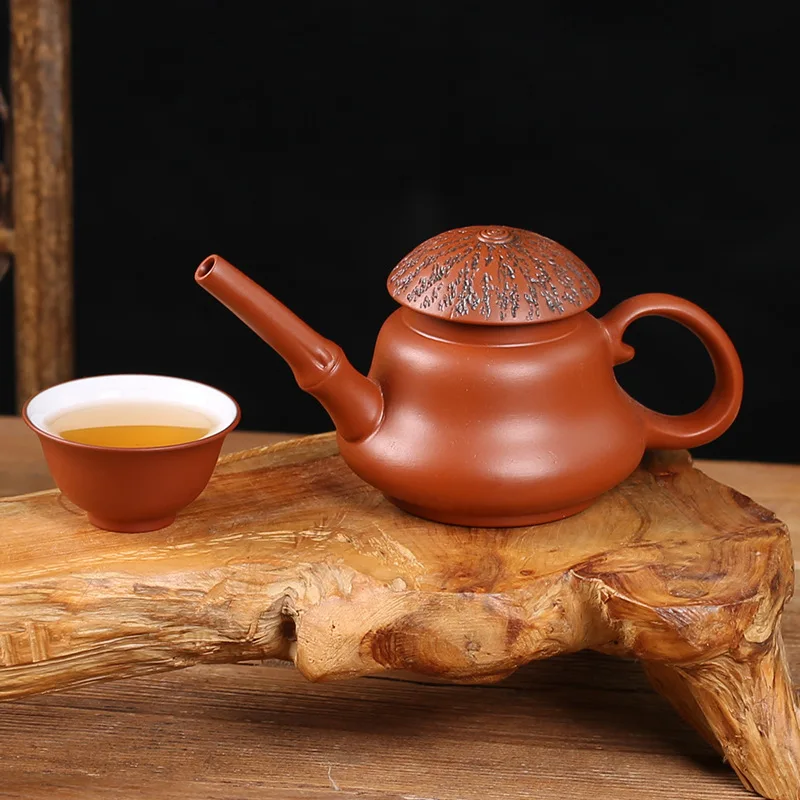 170ml Kung Fu Zisha Hand playing Teapot Yixing Purple Clay Mini Pot Small Capacity Kettle Pure Teaware