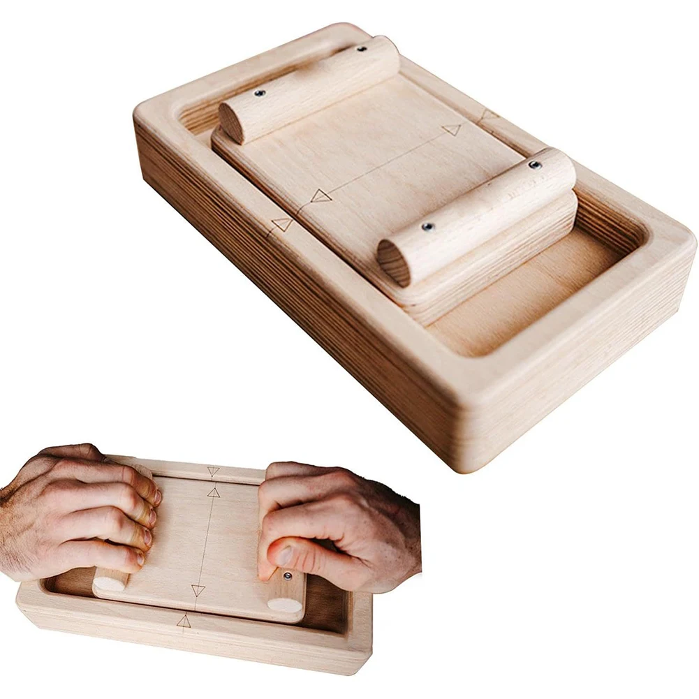 Wooden Finger Exerciser Finger and Wrist Trainer Interactive Hand Exerciser Toy Strength Trainer for Climbing Training