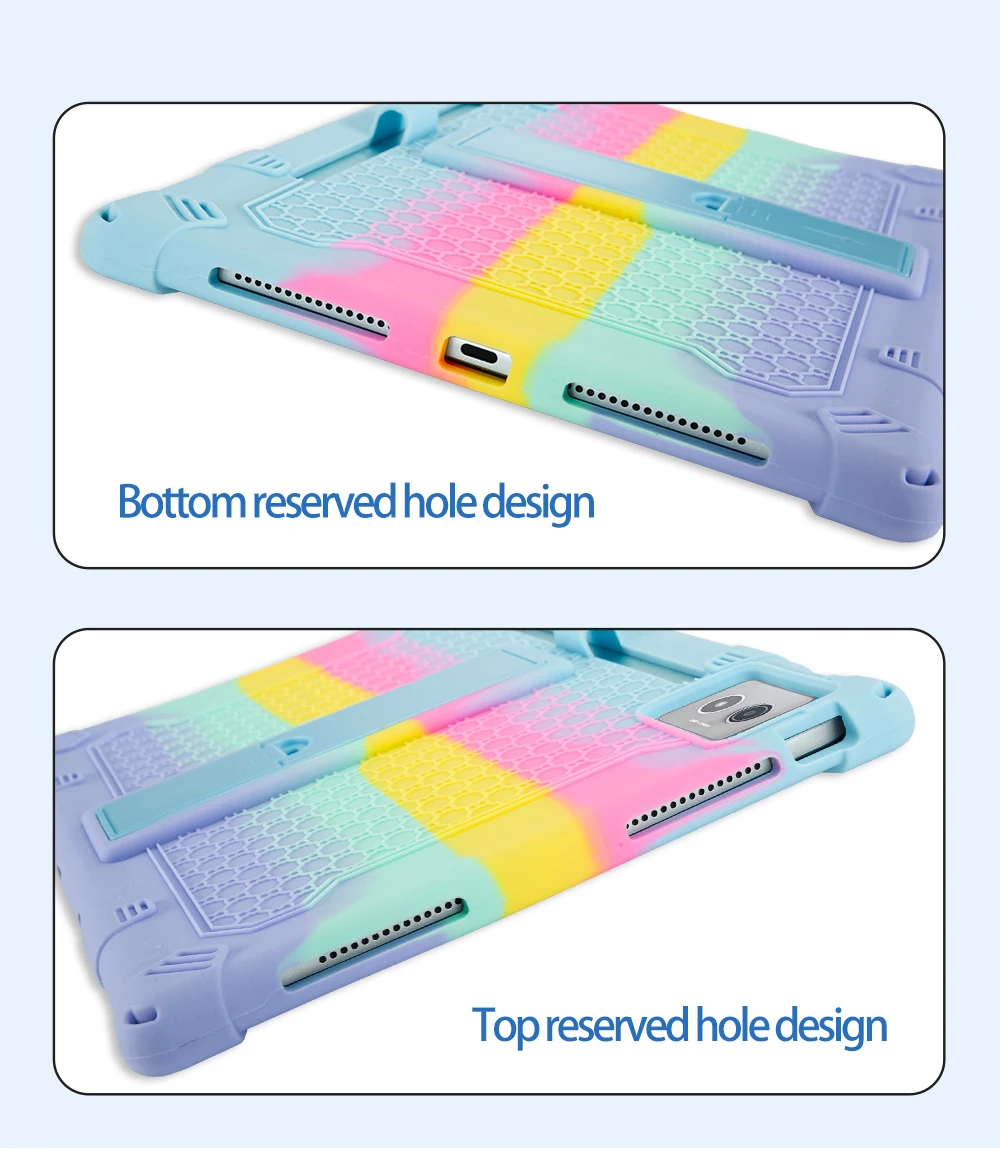 Children's Silicone Tablet Cover with Strap & Pen Holder