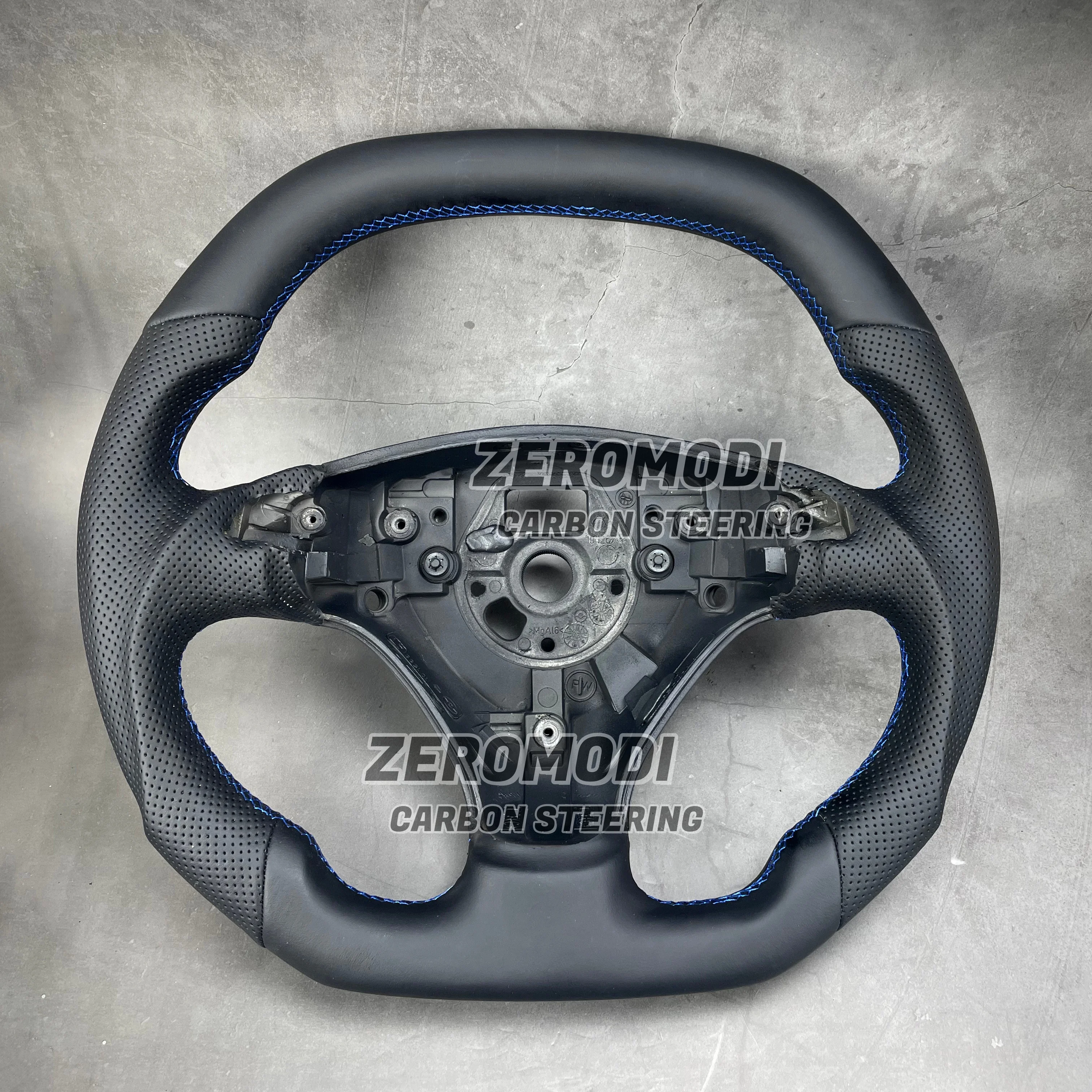 Carbon Steering Wheel For AUDI A4 B6 S4 RS4 TT RS4 S-Line Flat Bottom Extra THICK 1