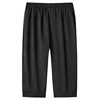 Plus Size 6XL 7XL 8XL Men's 3/4 Long Hiking Capri Shorts For Men Streetwear Cargo Short For Summer Travel Workout Ice Silk Pants 4