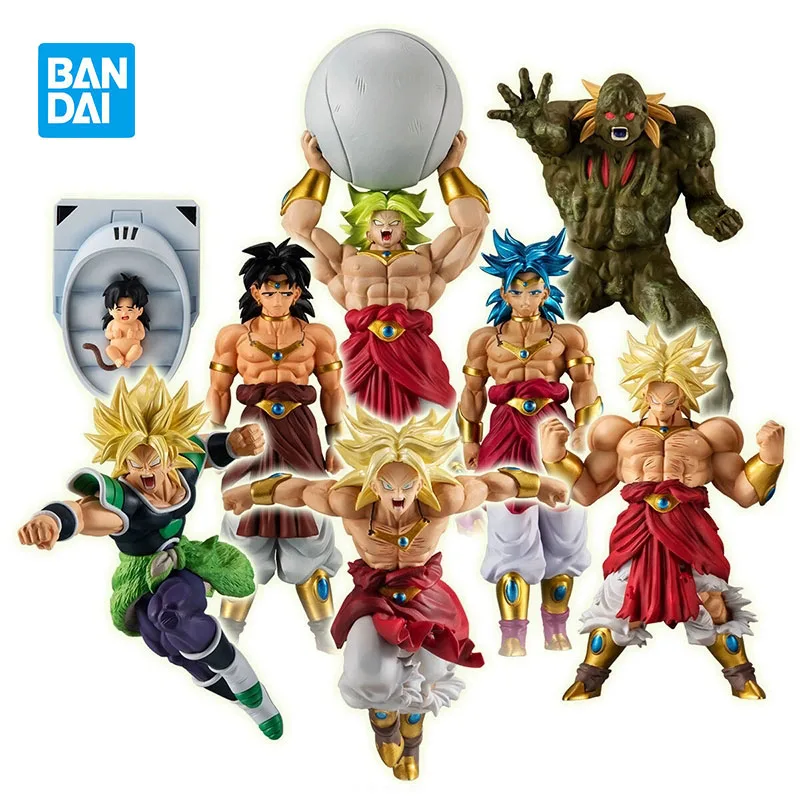 

Original BANDAI Gashapon HG Dragon Ball Z Broli Complete Set PVC Anime Figure Action Figures Model Toys