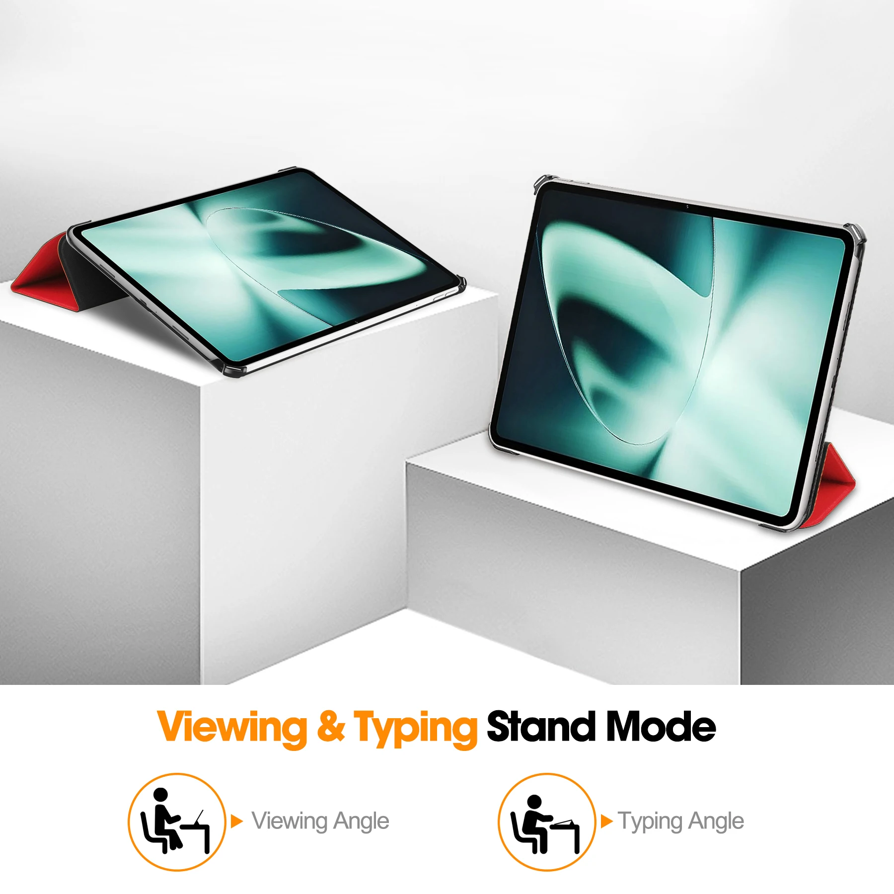Vibrant Tri-Fold Stand Protective Tablet Cover
