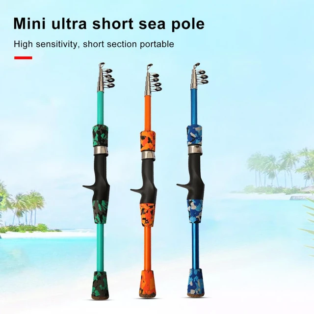 Kids Fishing Rods, Mini Sea Fishing Poles, Fishing Short Pole