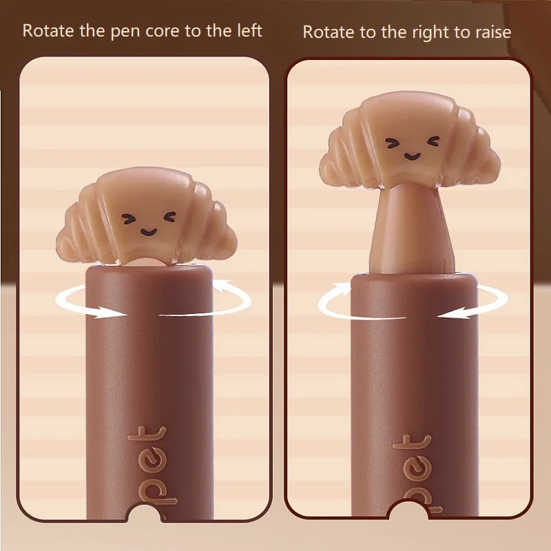 Lopet Kawaii Rotating Gel Pen School Stationery Quick Drying 0.5mm Black Core Frosted Pen Holder Signature Pens Office Writing 2
