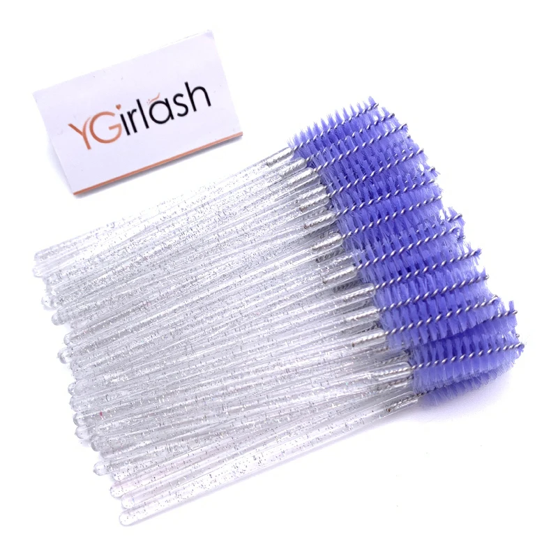 Disposable Crystal Eyelash Makeup Brush 50 PCS/Pack Mascara Wands Lash Extension Tools makeup brush set makeup brush eyelashes brush eyelash brush makeup tool set makeup tool