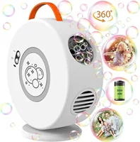 Automatic Rotation Bubble Machine Astronauts Bubble Maker Automatic Bubble Blower with Led Light Soap Bubble Maker Summer Toys 1
