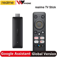 Globalna wersja realme 4K Smart Google TV Stick 2GB 8GB ARM Cortex A53 Bluetooth 5 0 HDMI 2 1 4kp60 Netflix asystent Google tanie tanio CN (pochodzenie) Wliczone w cenę O wysokiej rozdzielczości Przystawka TV 100 gb Android Quad-core Cortex-A53 802 11 a b g n ac 2 4GHz 5GHz