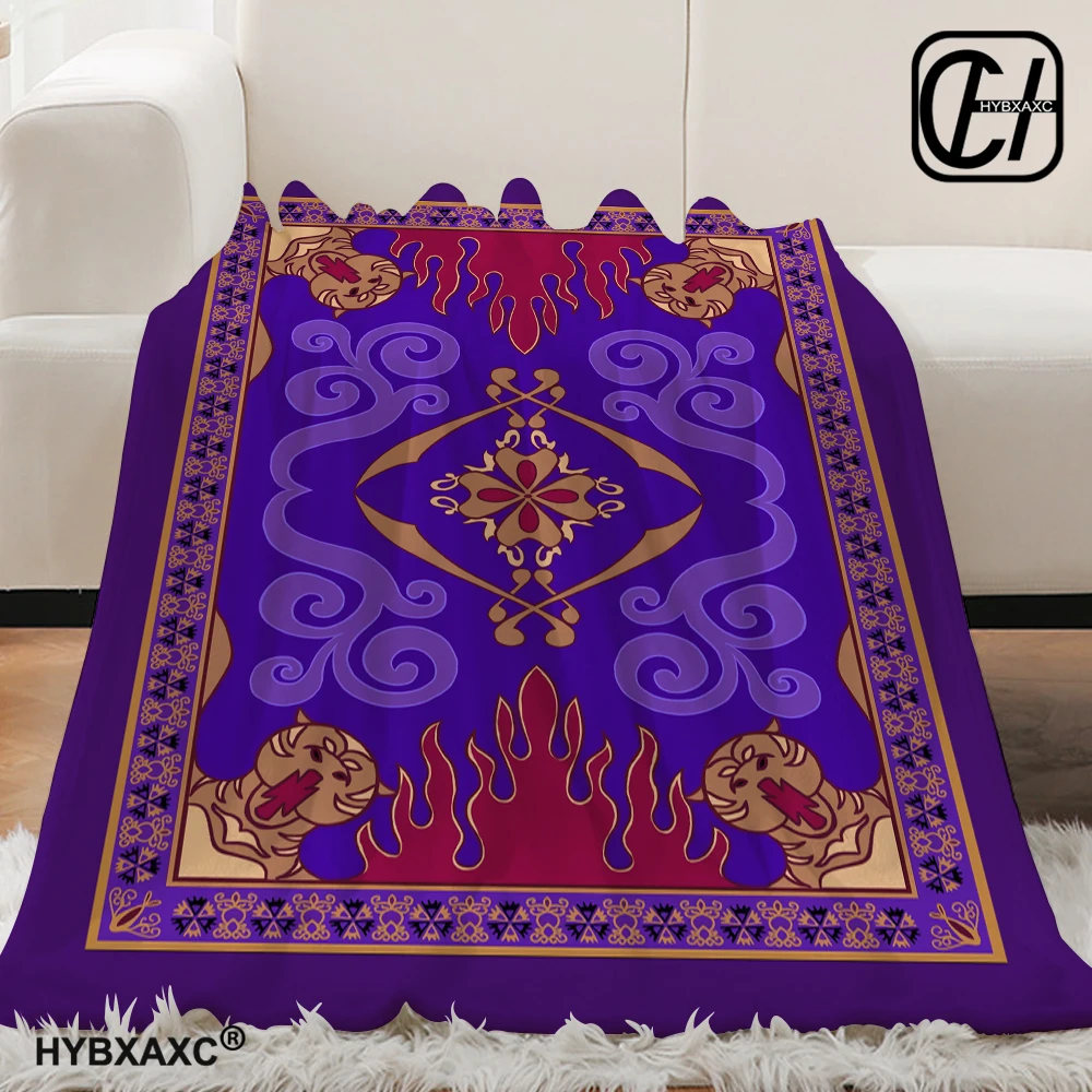 Soft Blanket for Winter Aladdin 1992 Magic Carpet Warm Bed Fleece Camping Custom Decorative Sofa Blanket Microfiber Bedding 2