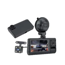 

3 Inches Small HD Dual Lents 1080p Starlight Night 3 Channel Video Recorder Smart Security Car Dvr Car Camera Dash Cam