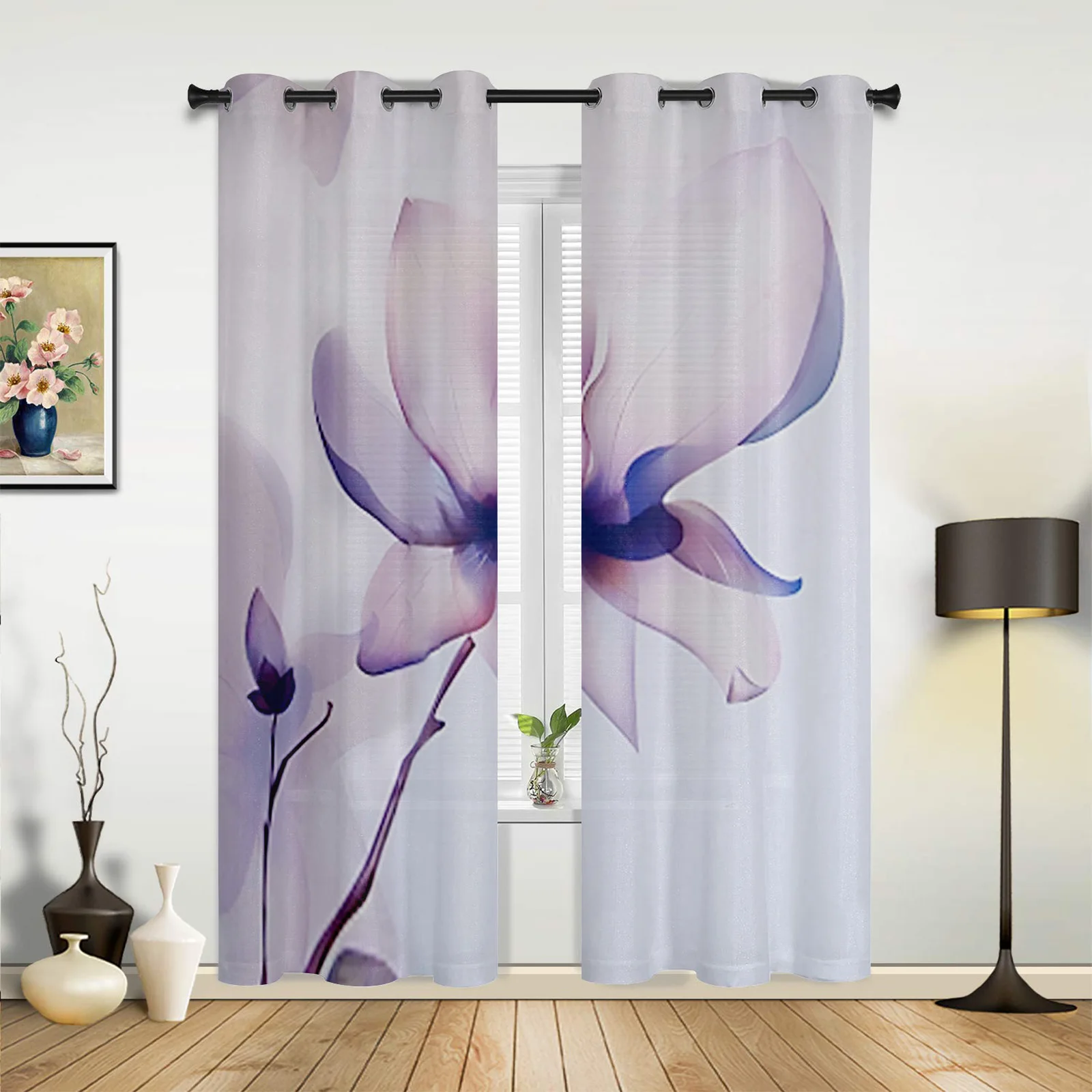 Flower Curtains For Bedroom Living Room Drapes Kitchen Children's Room