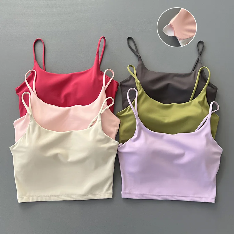 Sports Bra Straps Camisoles Fitness Vests Quick Drying Yoga Tops for Women