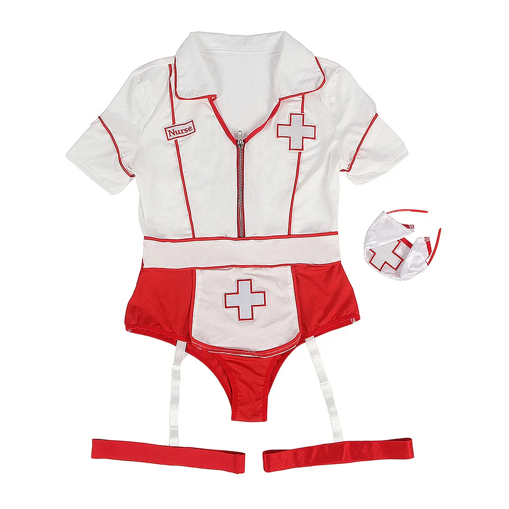 Nurse Costume for Women, Hot Fantasy Lingerie Role Play Set, Female Erotic Lingerie Suitable, Adult Cosplay Sex Game, Oversize