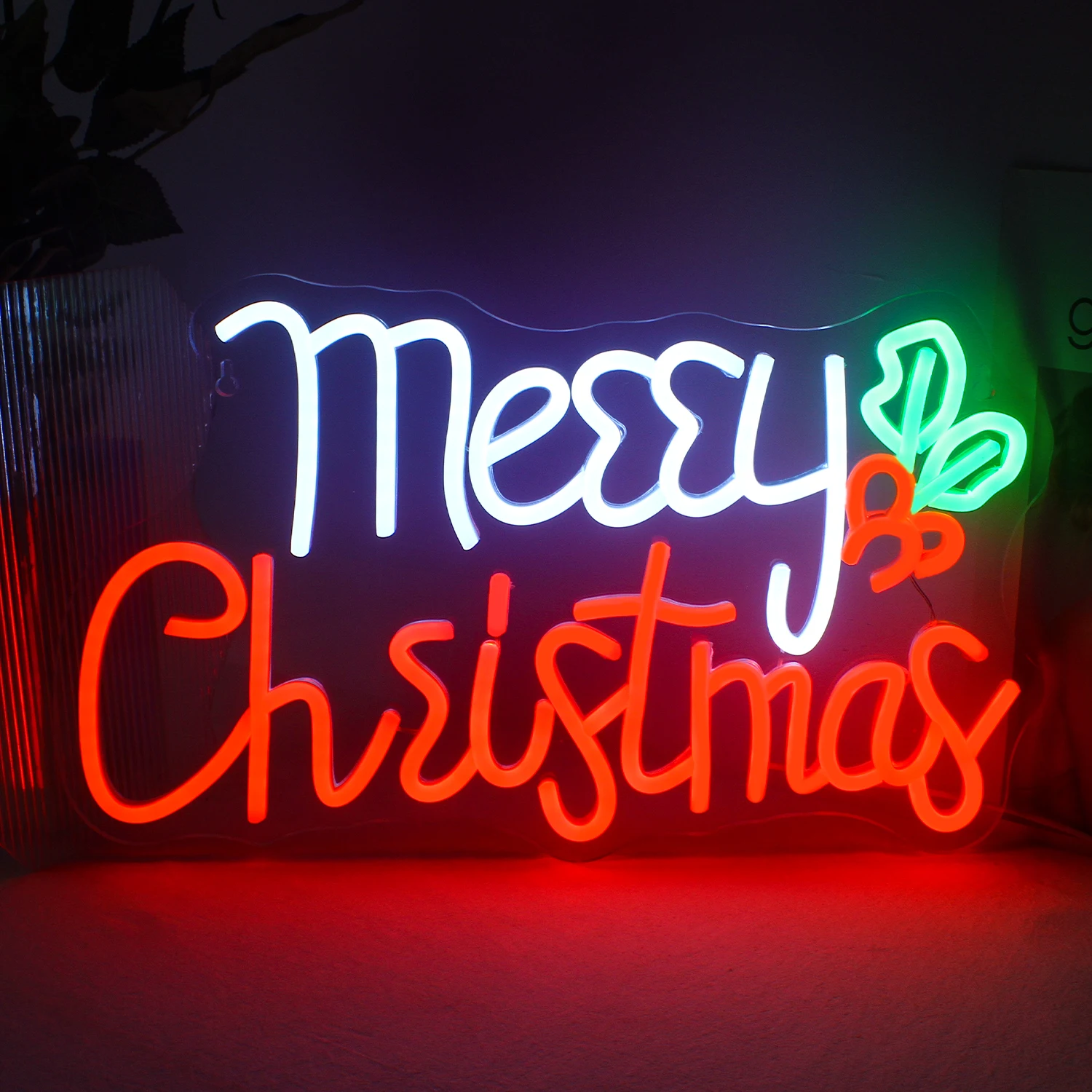 Merry Christmas Neon Sign Led Neon Light Wall Decor Usb Light Up Sign Bedroom Home Party Christmas Decorations Family Kids Gifts 2022 red and green christmas balloon set christmas decorations santa claus party balloons for family holiday xmas classic kids