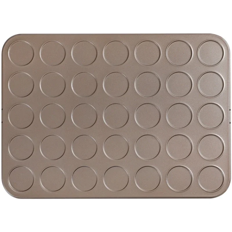 Carbon Steel Baking Pan 35/53 Hole Macarons Cooking Baking Mat Non Stick Dishes Oven Bakeware Tray