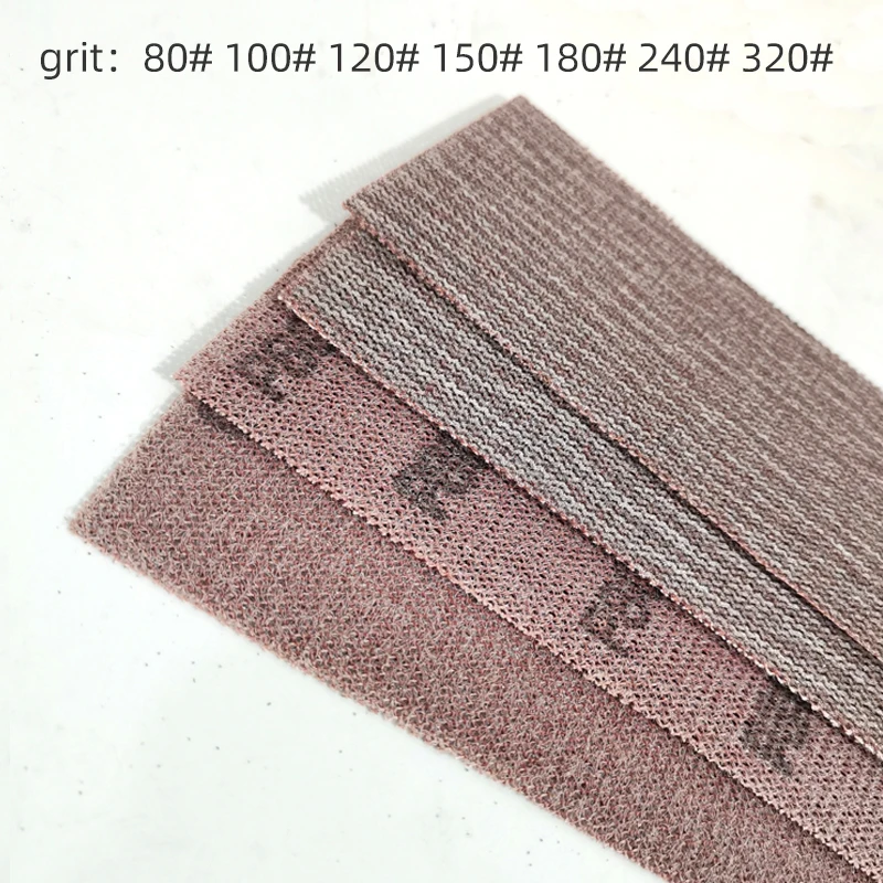 Rectangle Mesh Abrasive Dust Free Sanding Anti-blocking Dry Grinding Sandpaper 70/420mm 80 to 320 Grit Hook and Loop Sand Paper sandpaper set polish sand paper sandpaper tools