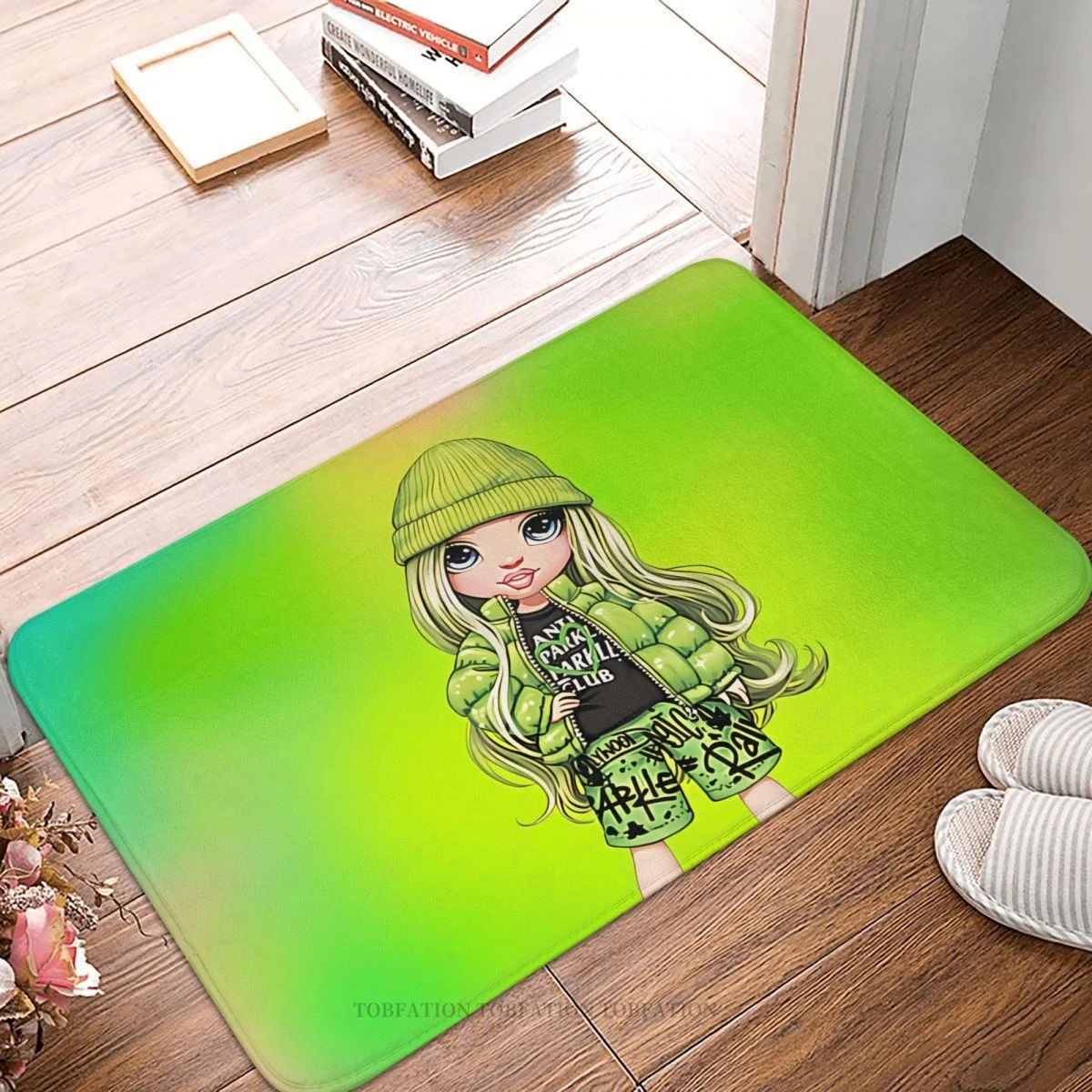 Rainbow High Dolls Bagno Tappeto Antiscivolo Jade Hunter Tappetino Per Camera Da Letto Porta D'Ingresso Zerbino Tappeto Per Decorazioni Per Pavimenti