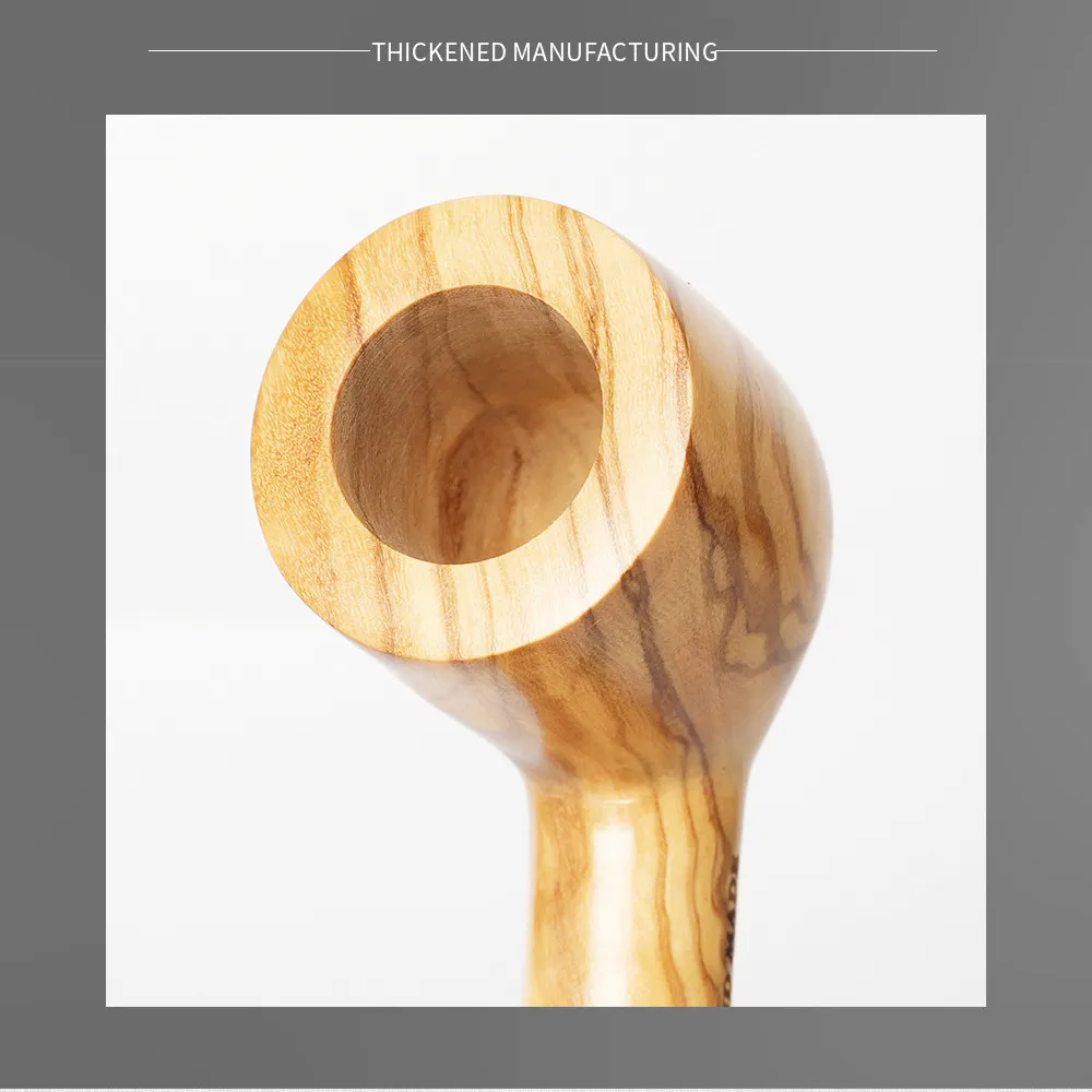 Olive Wood Handmade Tobacco Pipe Smoking Pipe Vintage Straight / Bent Smoke Accessory 1Pcs smoking accessories tobacco pipe tobacco smoking accessories herb smoking pipe smoking pipe