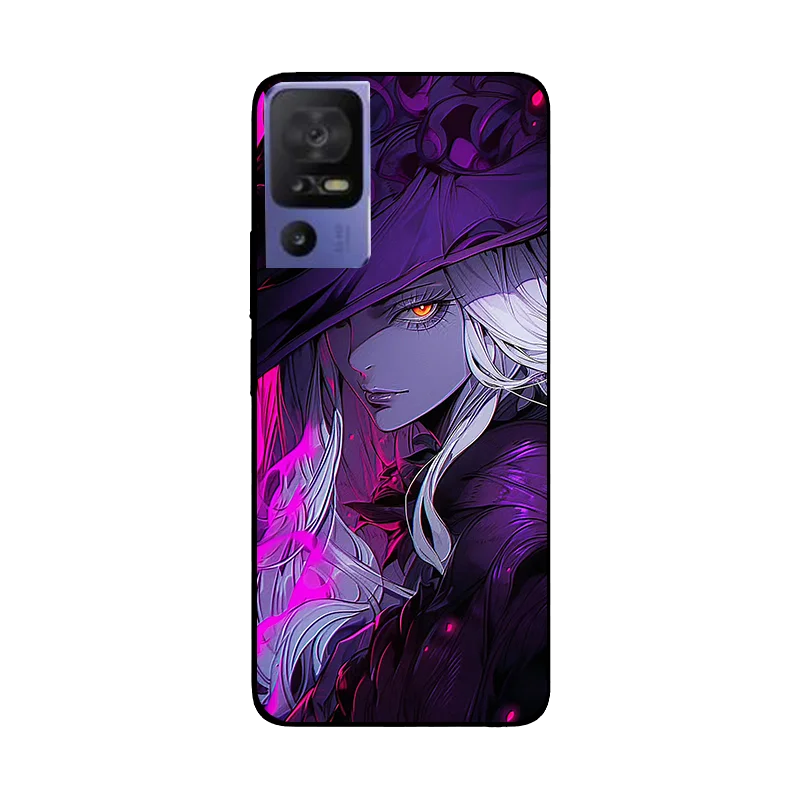 Floral Wolf Soft Silicone Shockproof Phone Case