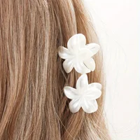 Fashionable Simple Shiny Egg-Shaped Flower Hair Clip，Ladies、Girls Party Hair Accessories 4cm 6