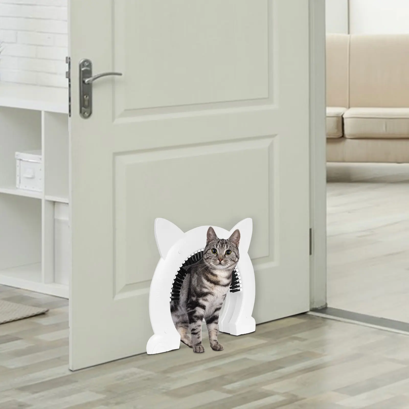 XL Indoor Cat Door Pet Cat Dog Door Hole Access Direction Controllable Toy Within 10kg