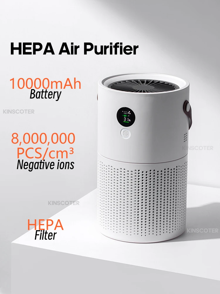 household hepa air purifier 10000mAh Battery