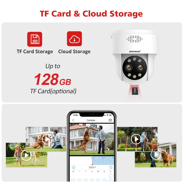 8MP 5MP 4MP 2MP Wifi Surveillance Camera Outdoor Humanoid Detection Color Night Vision 10X Digital Zoom PTZ Security Camera 6