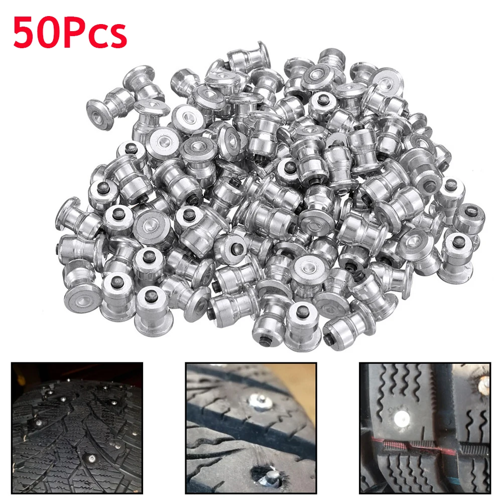 50Pcs Wheel Lugs Car Tires Studs Screw Snow Spikes for Shoes ATV Car Motorcycle Tire 8x10mm wheel tyre studs