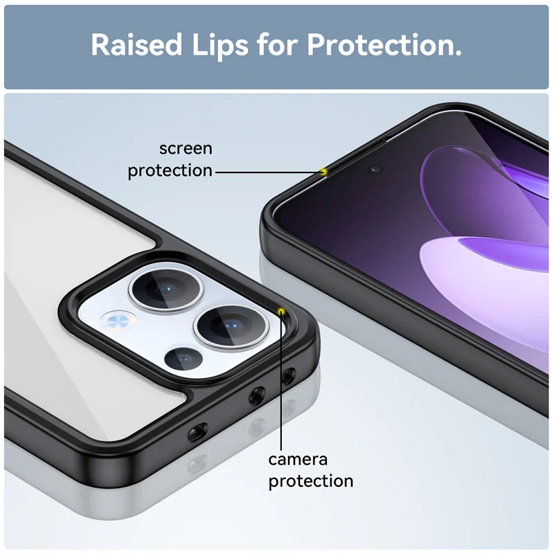 Transparent Colorful TPU Protective Phone Case Cover