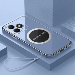Coque de téléphone en verre trempé de luxe avec bord carré antichoc