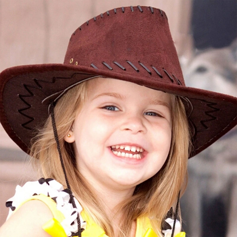 Sombrero de vaquero con visera curvada para niños, sombrero de Sol para  niños pequeños, regalos de cumpleaños