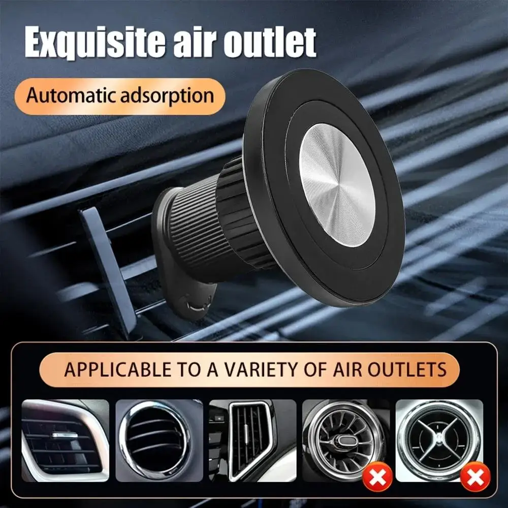 Universal Magnetic Car Phone Holder for Magsafe - 17mm Ball Head Base Accessory
