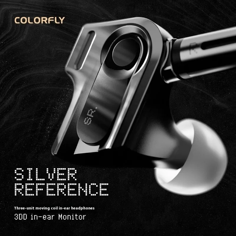 イヤホン Colorfly SILVER REFERENCE COLORFLY Silver Reference Three Dynamic Drivers In-ear Headphone