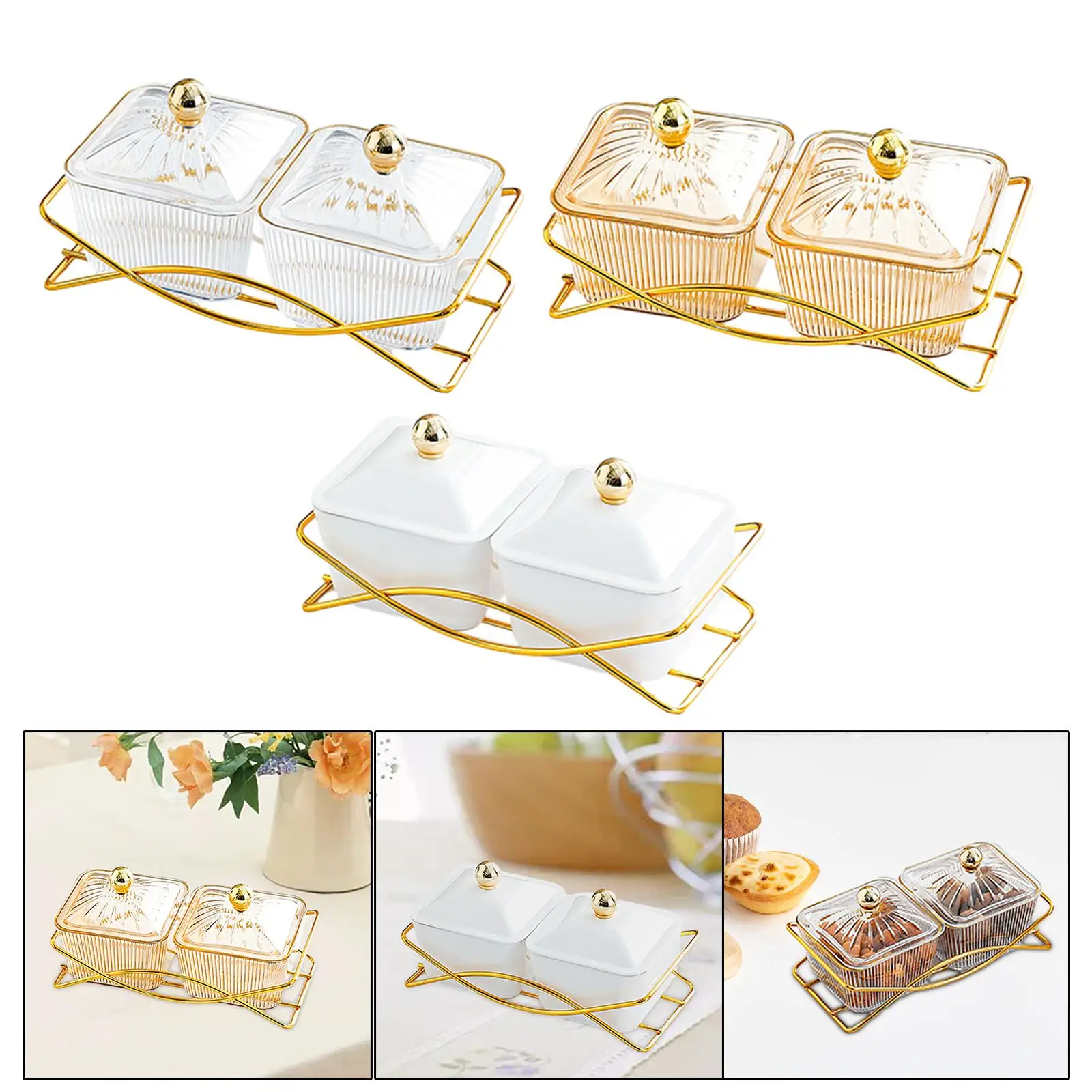 Dried Fruit Tray with Lid and Handle Nordic Fruit Serving Platter for Sweet  Nuts Candy Chip Dip Home Wedding